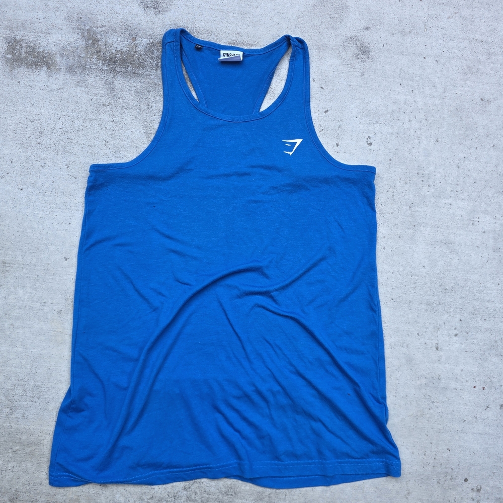 Gymshark Men’s Blue Racerback Tank Top